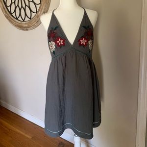 Anthropologie Storia embroidered dress 100% cotton Medium